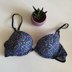 PINK Victoria’s Secret floral pattern bra